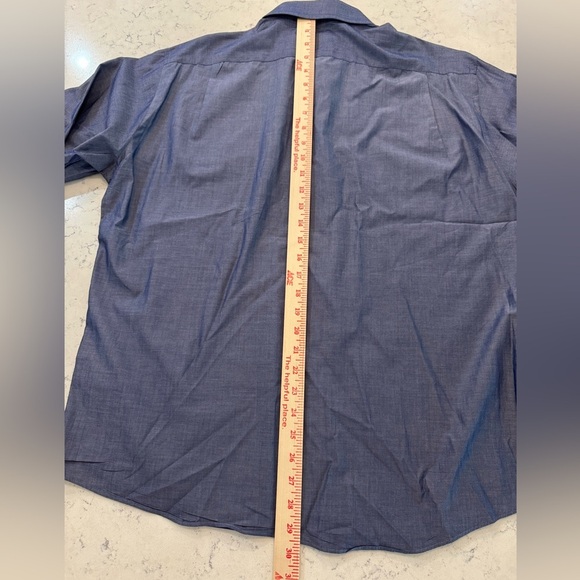 Ben Sherman The Original Men’s Button Down Shirt Sz 16.5, 34-35, L Dk Blue - Picture 6 of 7